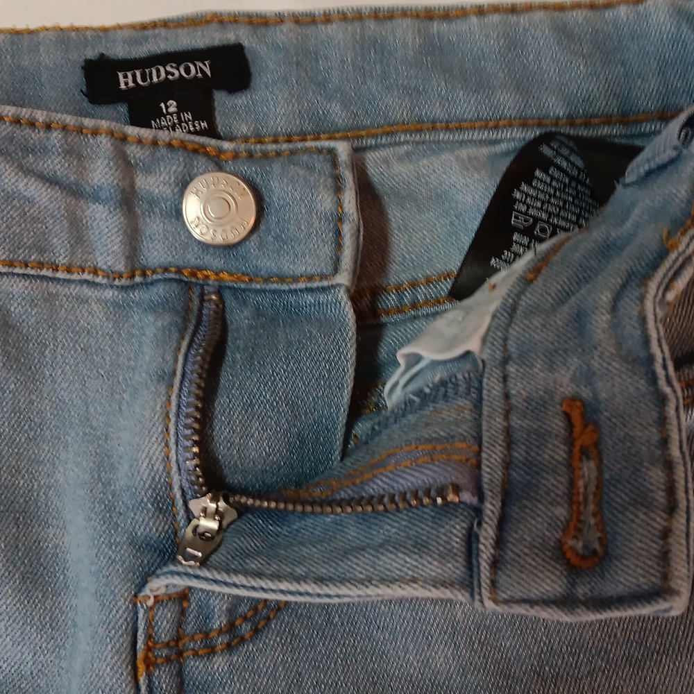 Hudson Jeans Kids Light Blue Distressed Jeans - Picture 5 of 14